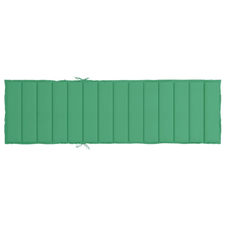 Coussin de chaise longue vert 200x50x3 cm tissu oxford - 5
