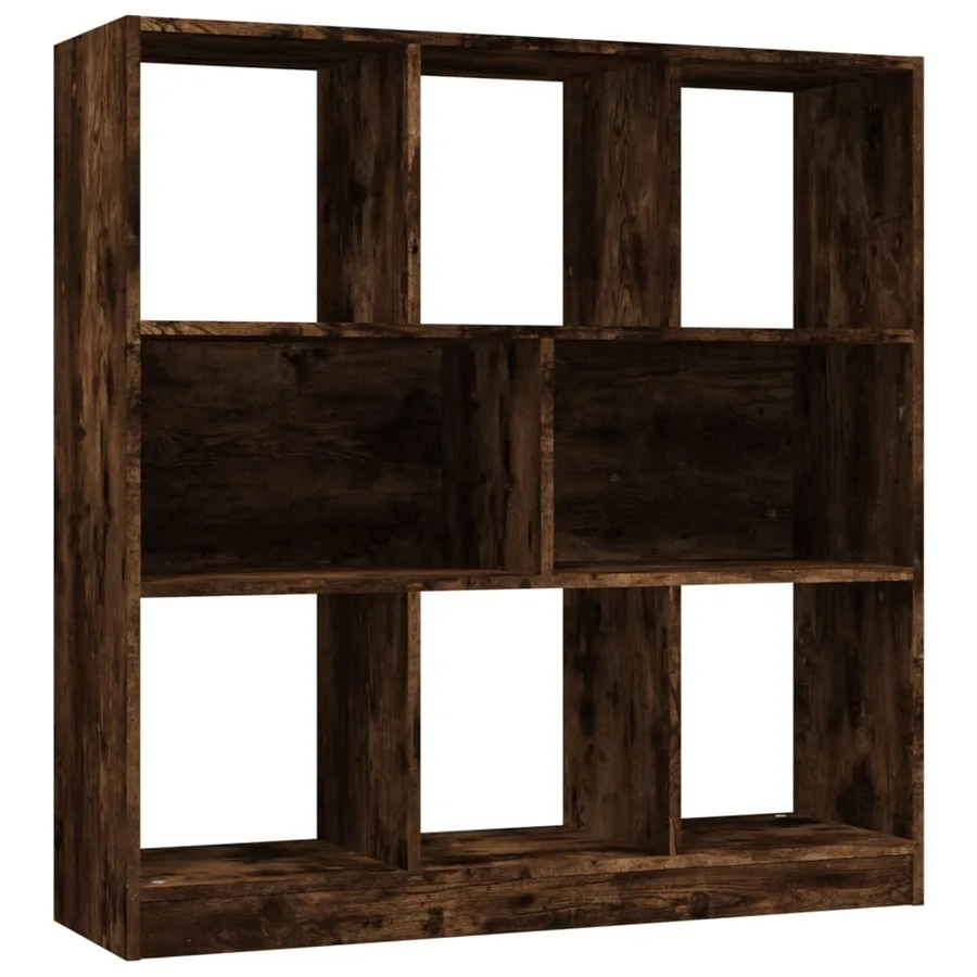 Bibliothèque Chêne fumé 97,5x29,5x100 cm Bois d'ingénierie - 2