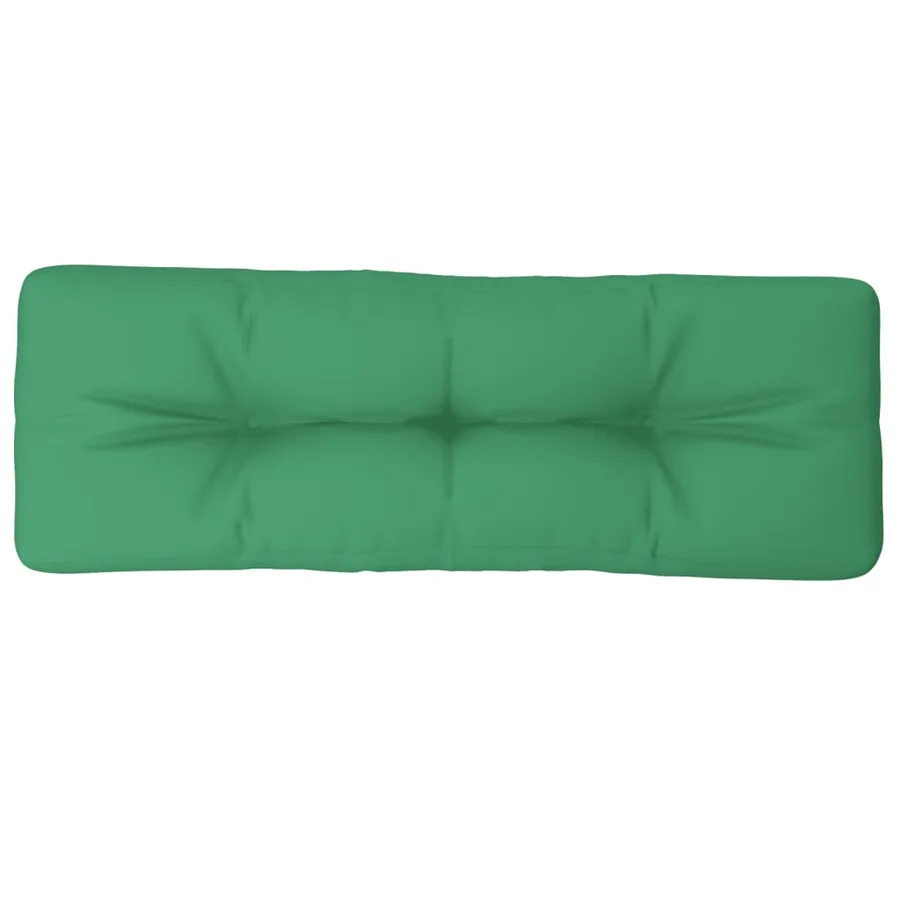Coussin de palette vert 120x40x12 cm tissu - 4
