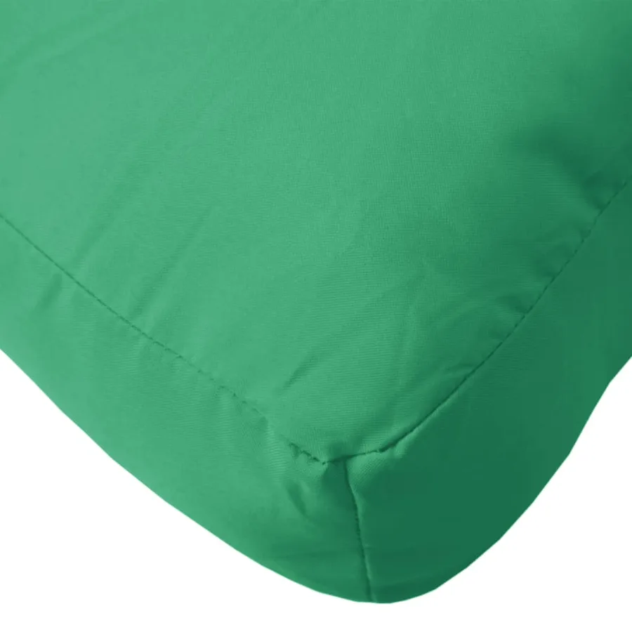 Coussin de palette vert 120x40x12 cm tissu - 7