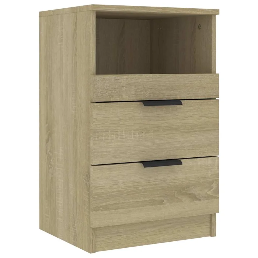 Tables de chevet 2 pcs Chêne Sonoma Bois d'ingénierie - 5