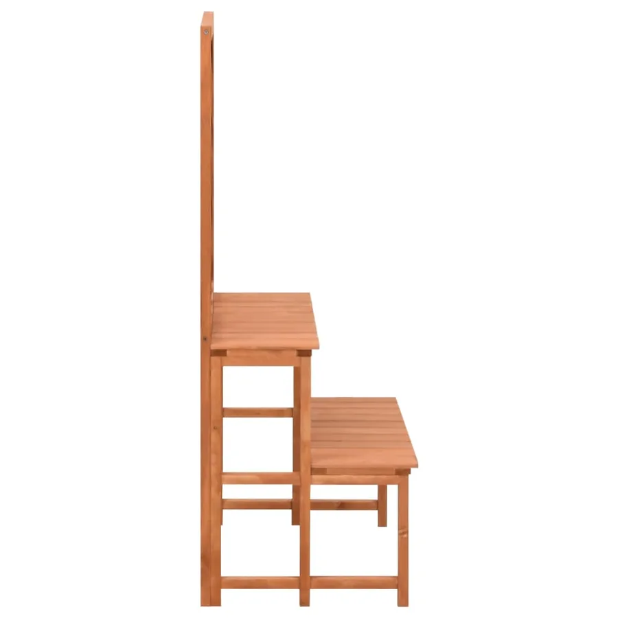 Support de plantes et treillis 70x42x115cm Bois de sapin massif - 3