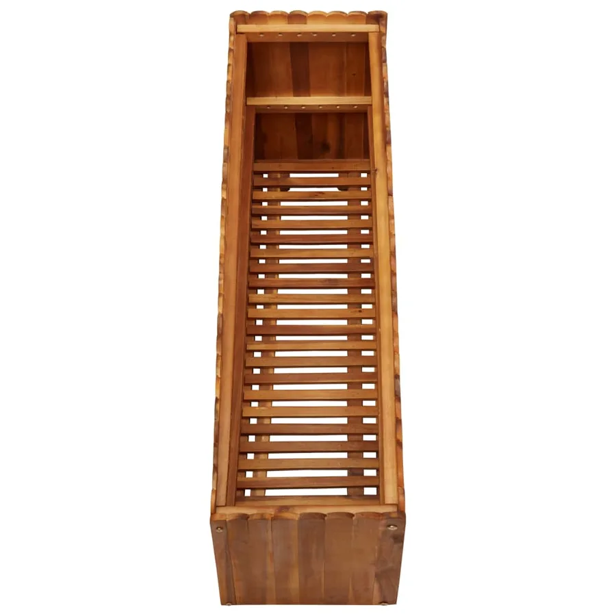 Lit surélevé de jardin 100x30x50 cm Bois massif d'acacia - 4