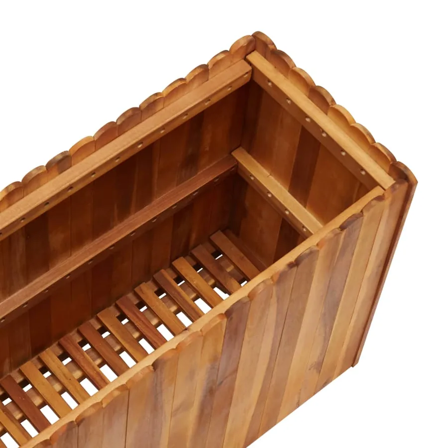 Lit surélevé de jardin 100x30x50 cm Bois massif d'acacia - 5