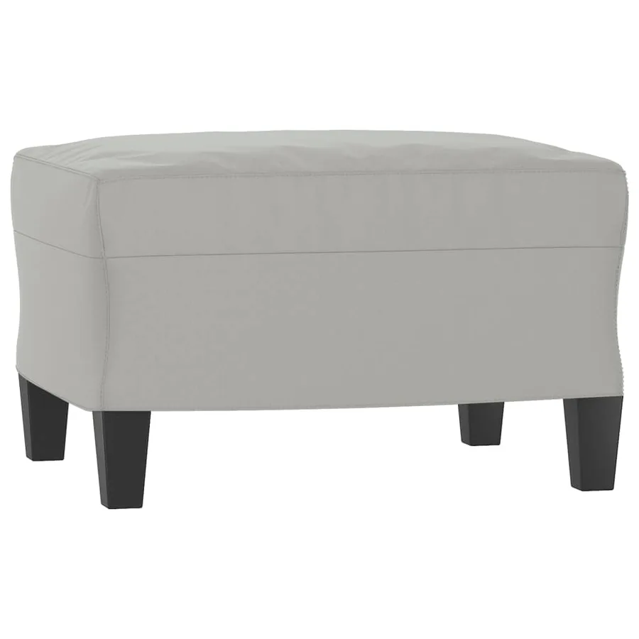 Repose-pied Gris clair 60x50x41 cm Tissu microfibre - 2