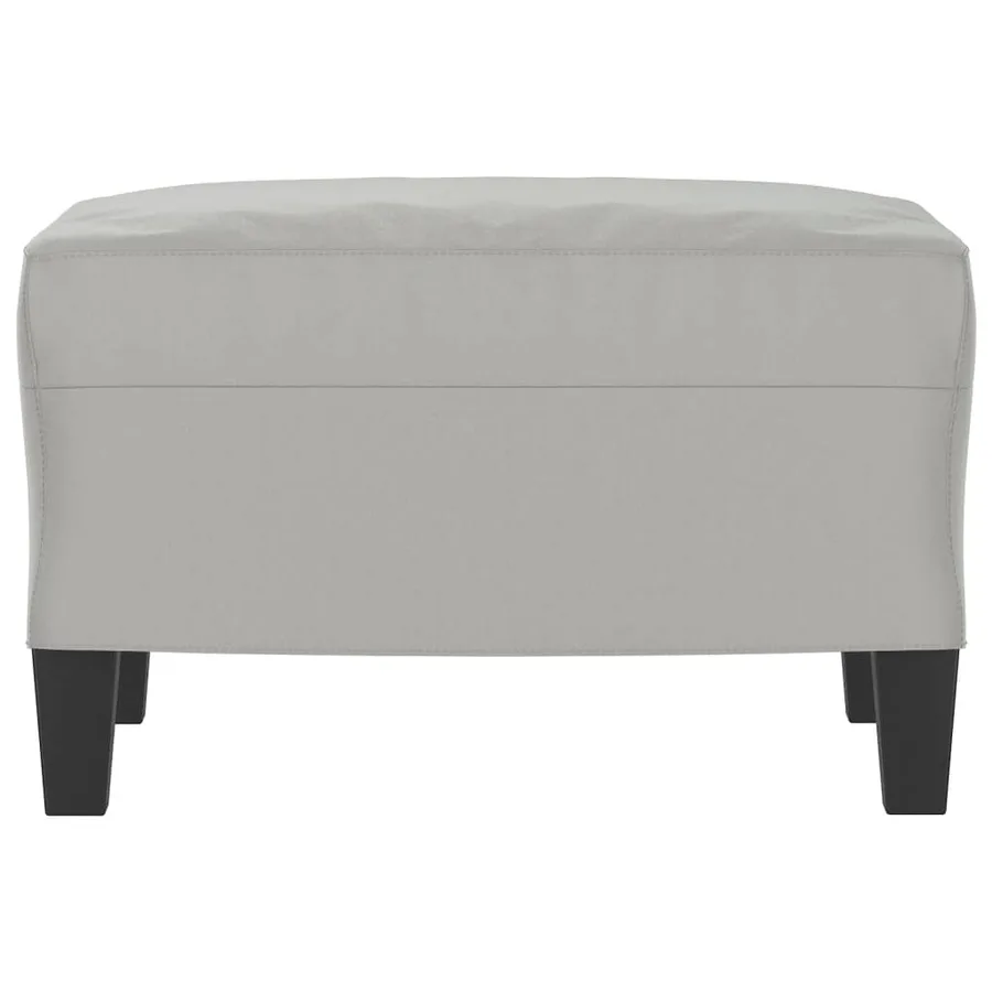 Repose-pied Gris clair 60x50x41 cm Tissu microfibre - 3