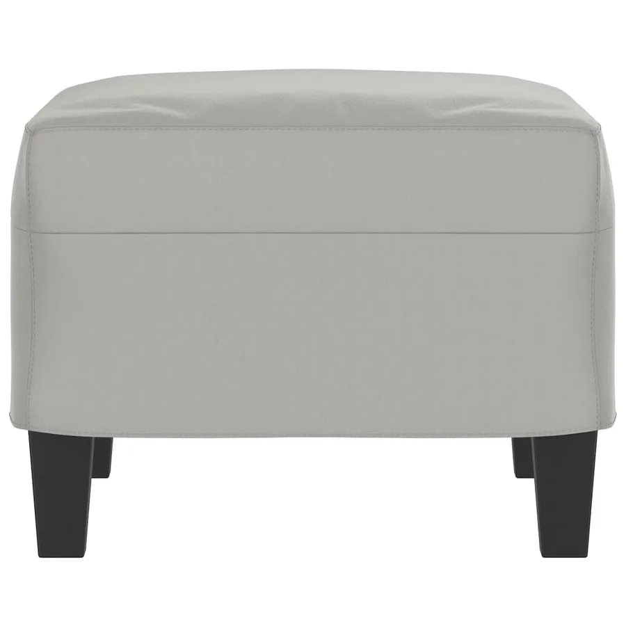 Repose-pied Gris clair 60x50x41 cm Tissu microfibre - 4