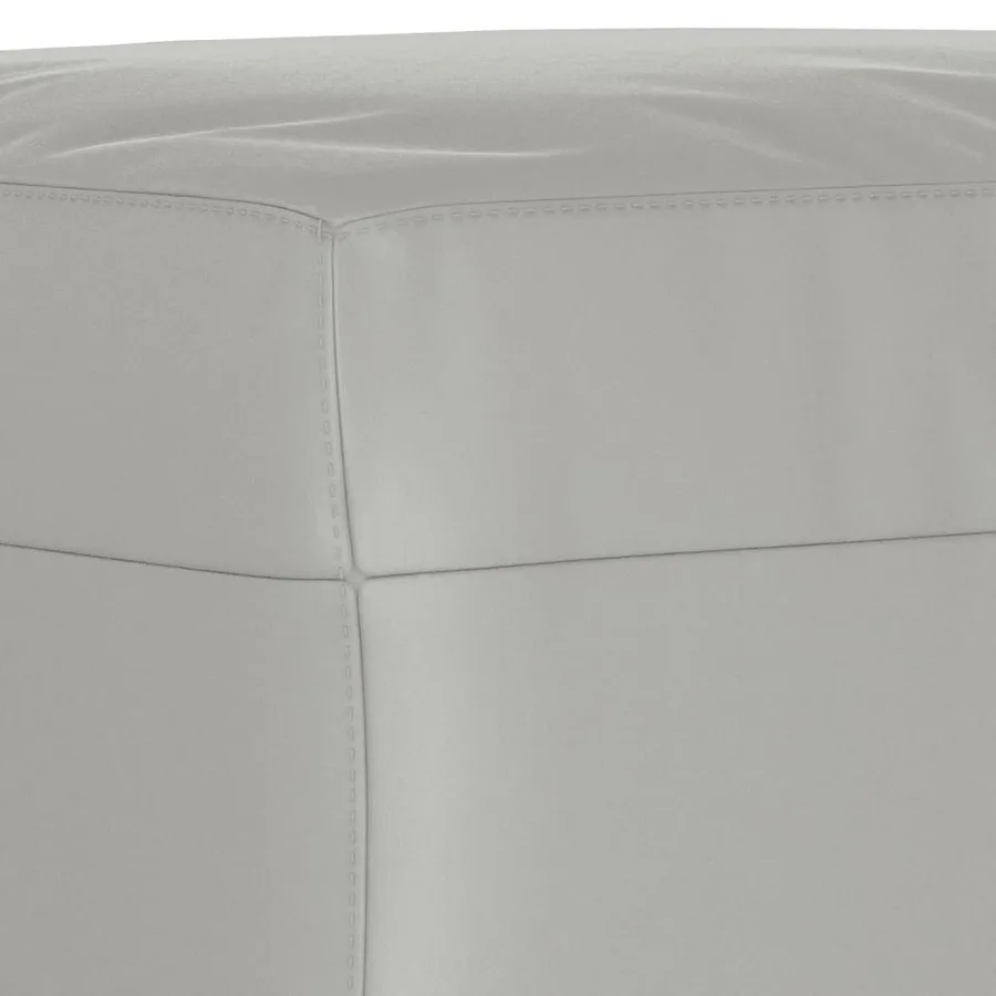 Repose-pied Gris clair 60x50x41 cm Tissu microfibre - 5