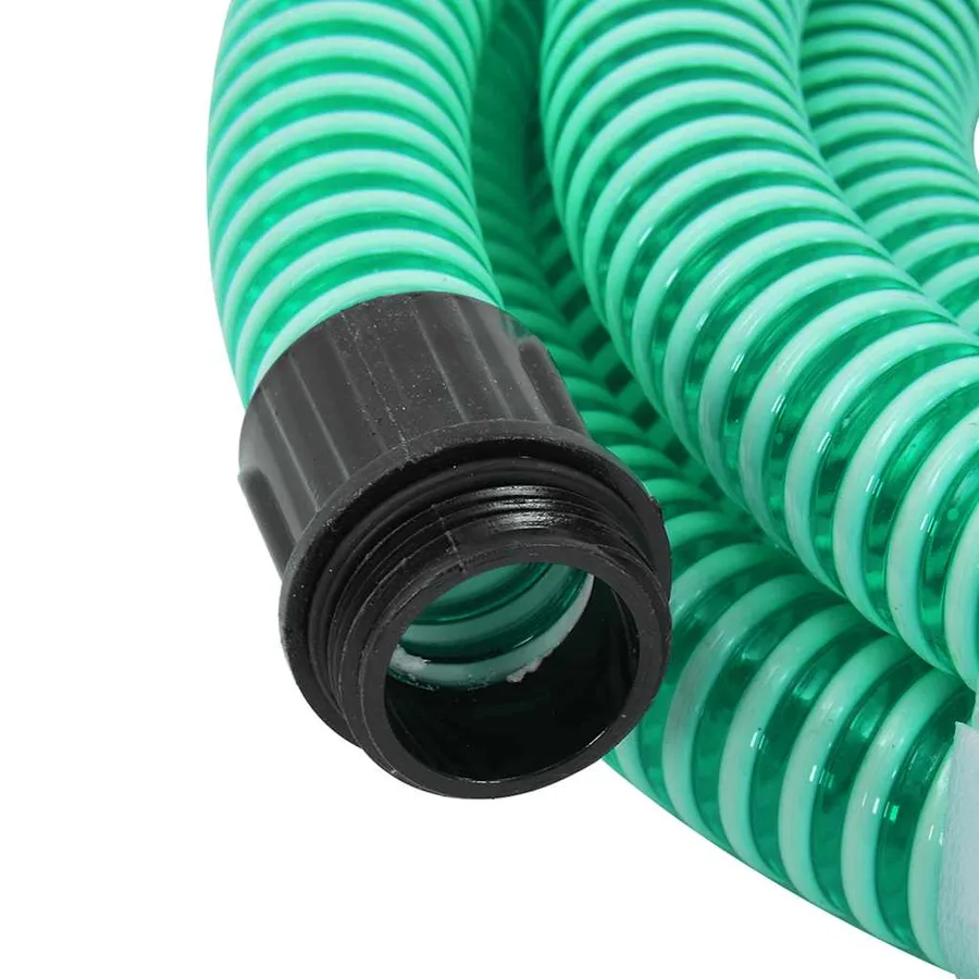 Tuyau d'aspiration avec raccords en laiton vert 1,1" 7 m PVC - 3