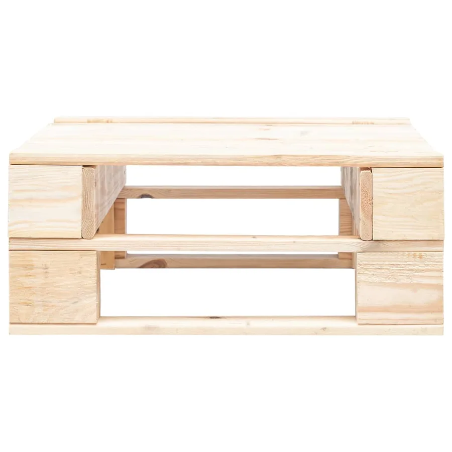 Repose-pied palette de jardin bois - 3