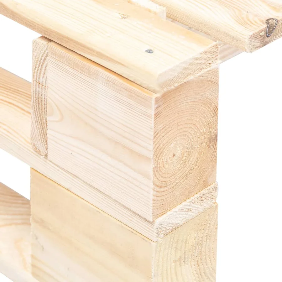 Repose-pied palette de jardin bois - 4
