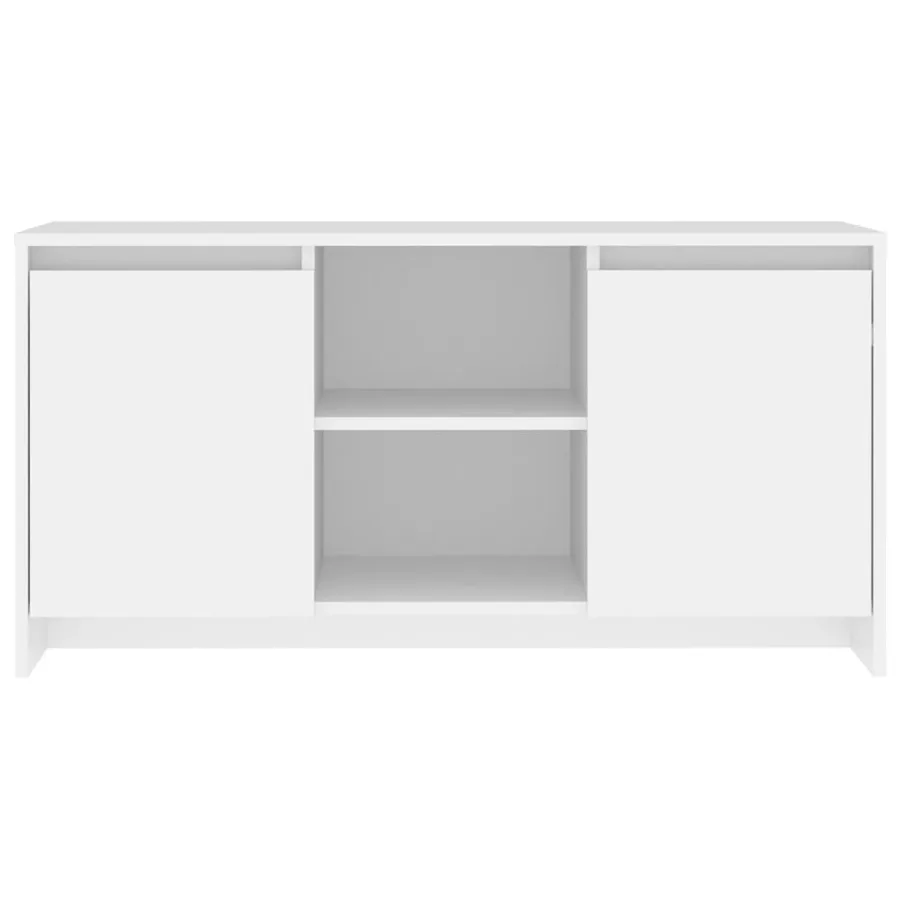 Meuble TV Blanc 102x37,5x52,5 cm Bois d'ingénierie - 3