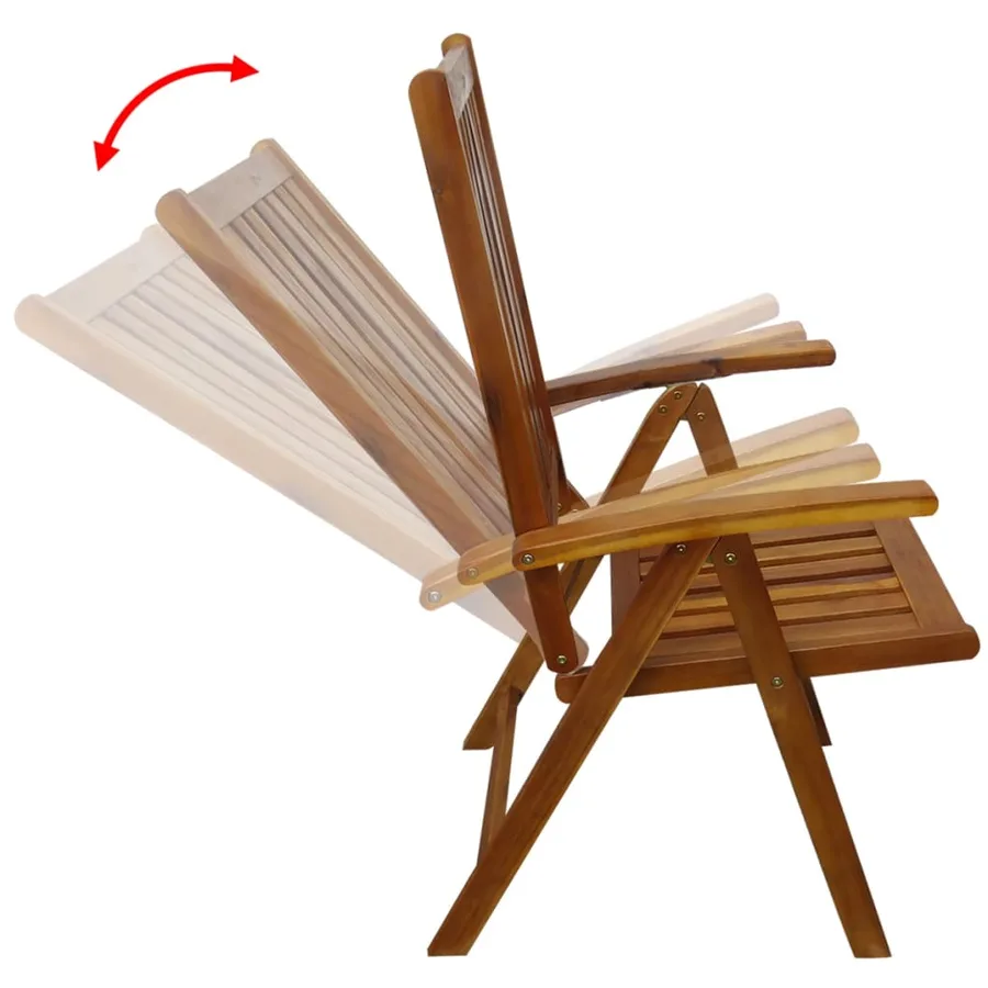 Ensemble à manger d'extérieur 7 pcs Bois d'acacia solide - 7