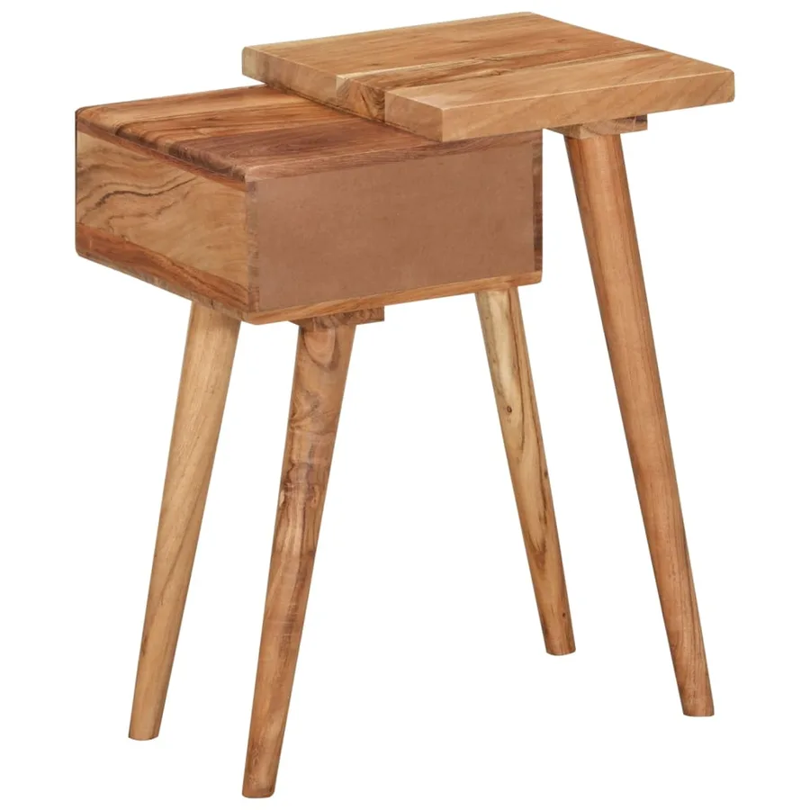 Table de chevet Bois d'acacia massif 45 x 32 x 55 cm - 10