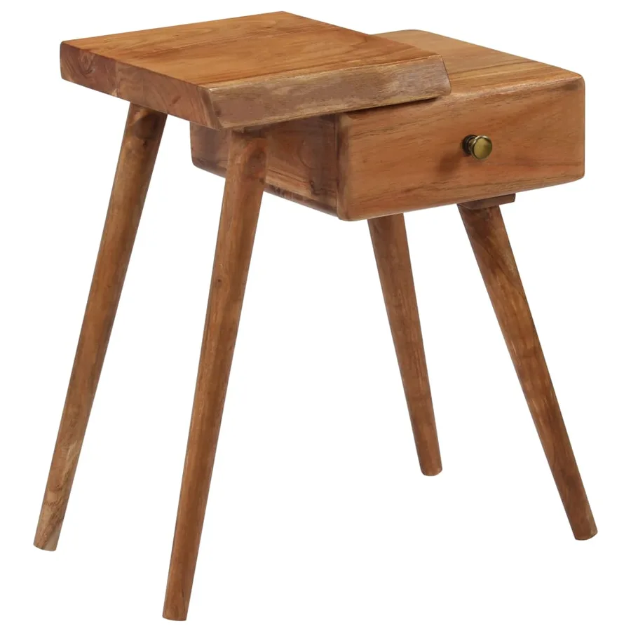 Table de chevet Bois d'acacia massif 45 x 32 x 55 cm - 11