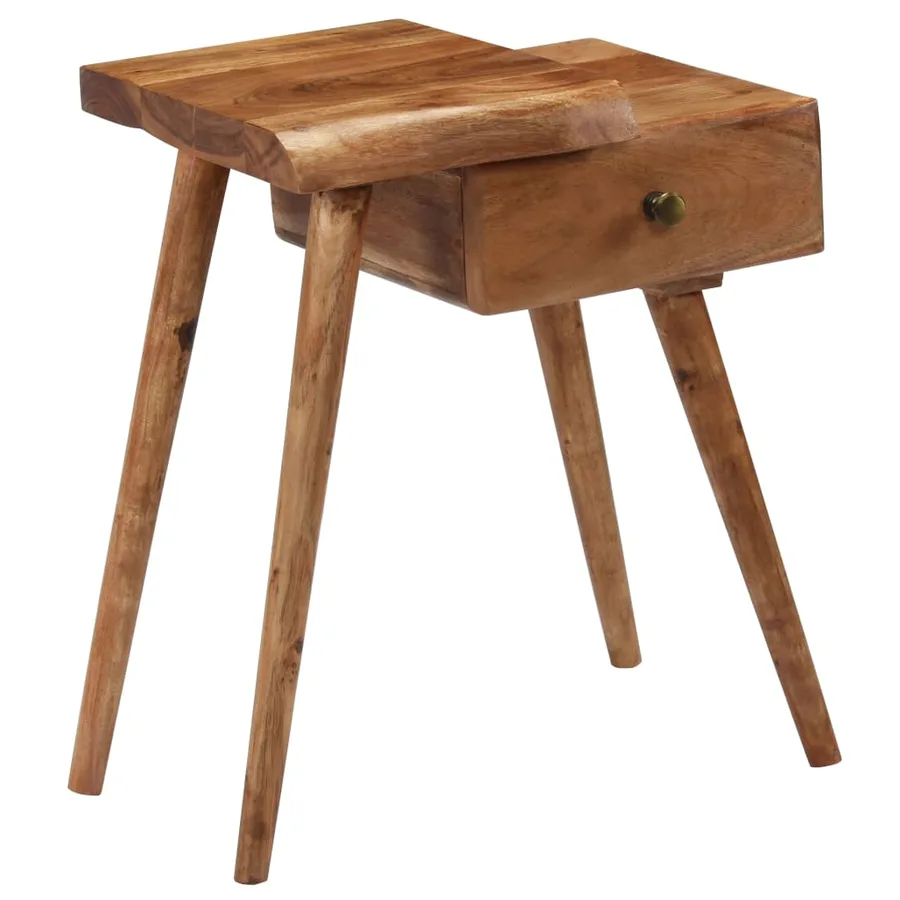 Table de chevet Bois d'acacia massif 45 x 32 x 55 cm - 13