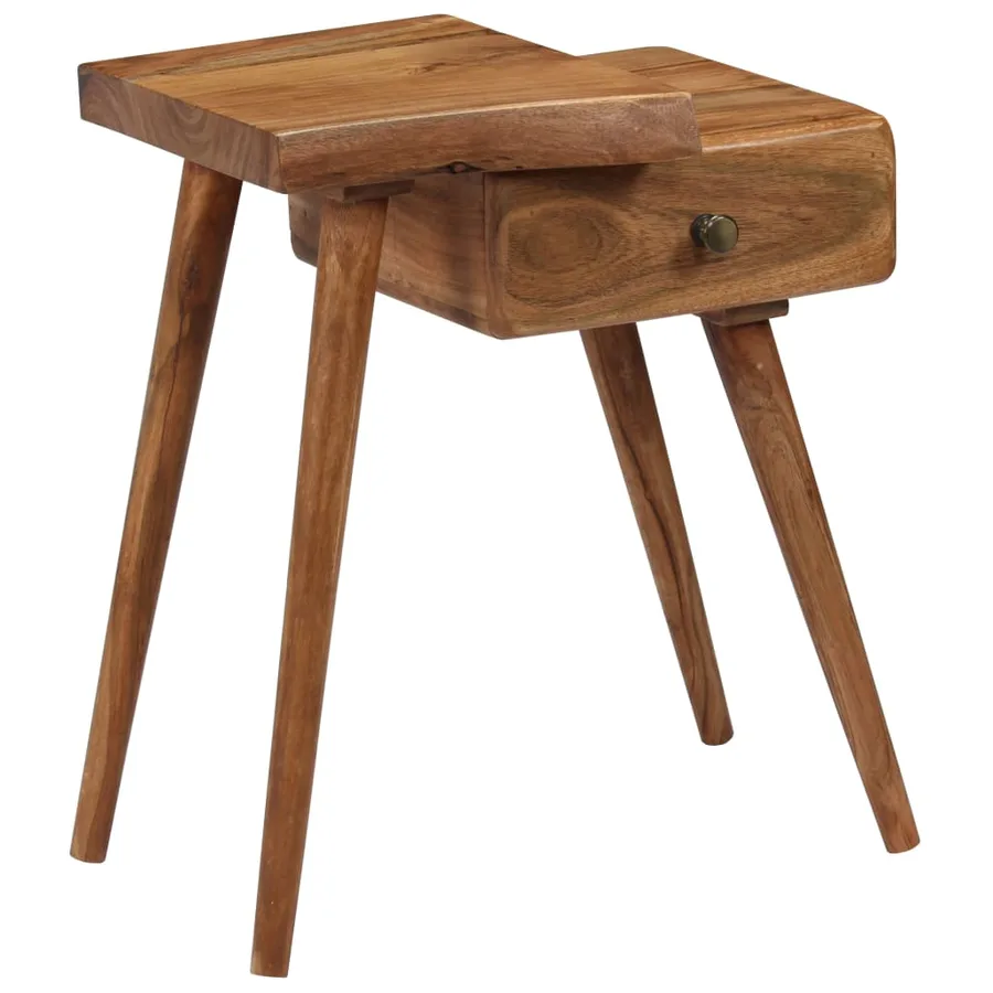 Table de chevet Bois d'acacia massif 45 x 32 x 55 cm - 15
