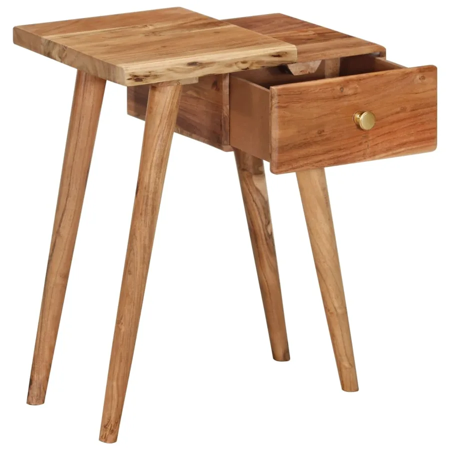 Table de chevet Bois d'acacia massif 45 x 32 x 55 cm - 3