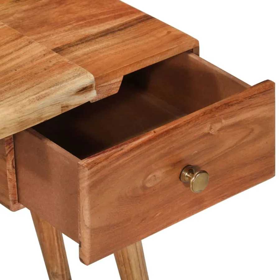 Table de chevet Bois d'acacia massif 45 x 32 x 55 cm - 4