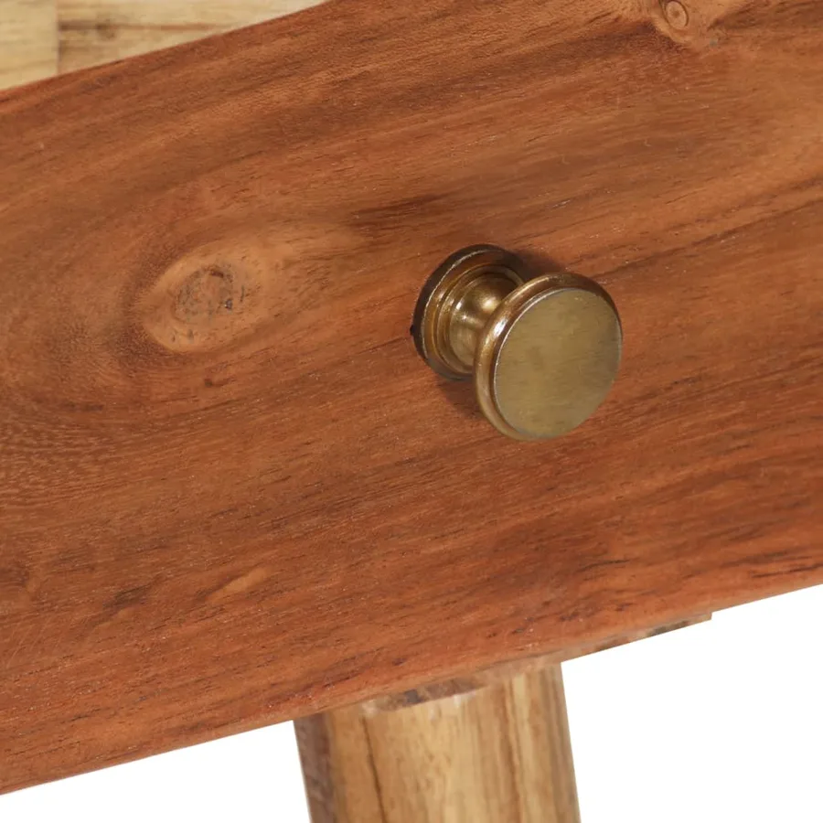 Table de chevet Bois d'acacia massif 45 x 32 x 55 cm - 7