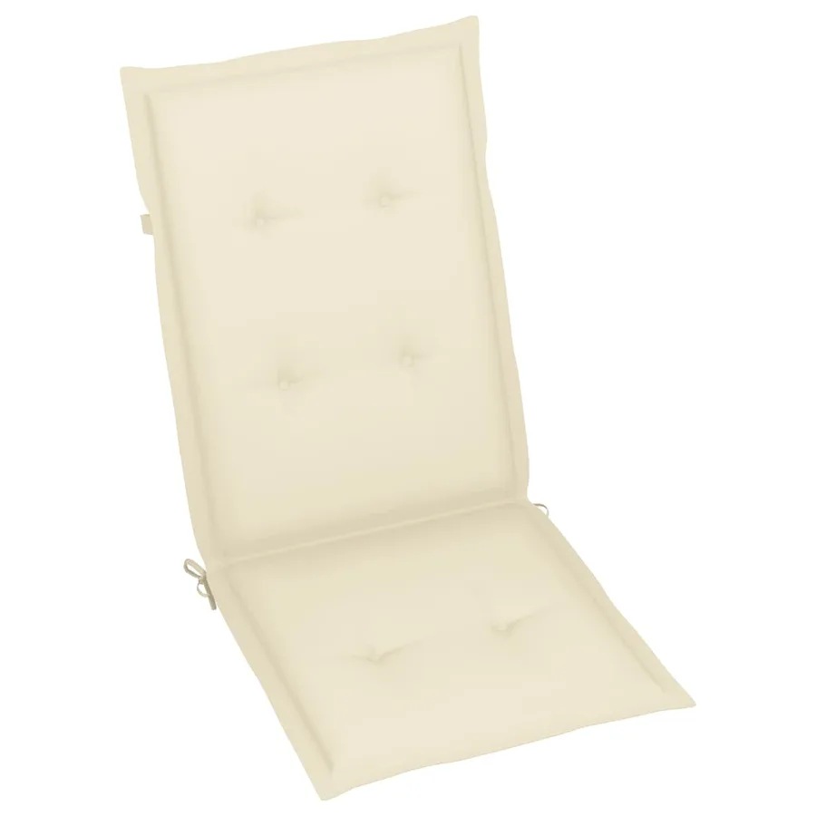 Chaises inclinables de jardin et coussins lot de 8 Gris Acacia - 10