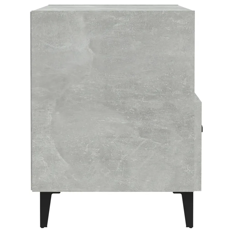 Table de chevet Gris béton Bois d'ingénierie - 4