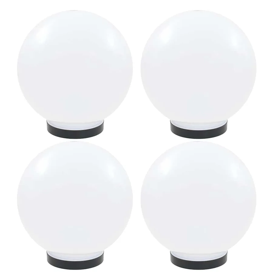 Lampes à LED sous forme de boule 4 pcs Sphérique 25 cm PMMA