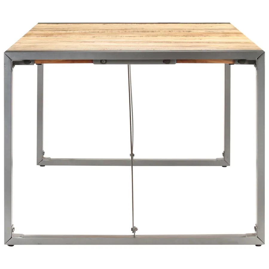Table à manger 200x100x75 cm Bois de manguier massif brut - 3