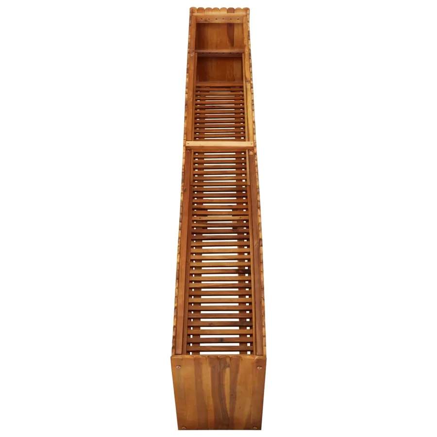 Lit surélevé de jardin 200x30x50 cm Bois massif d'acacia - 4