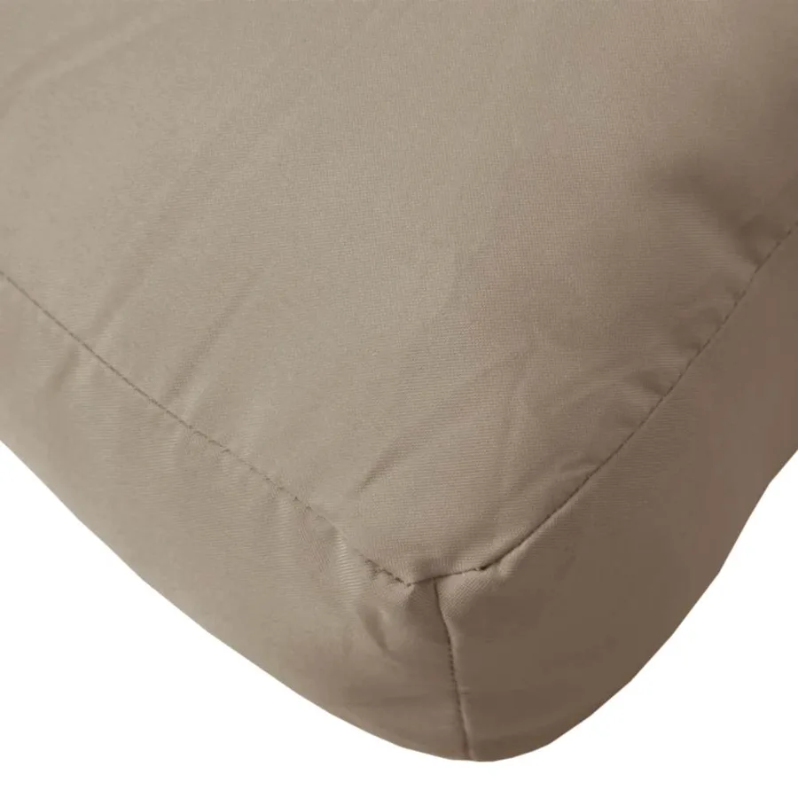 Coussin de palette taupe 60x61,5x10 cm tissu - 6