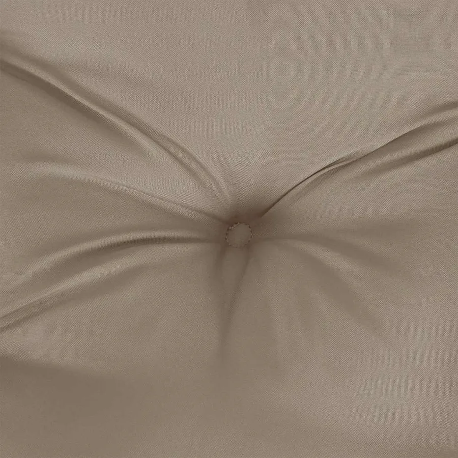 Coussin de palette taupe 60x61,5x10 cm tissu - 7