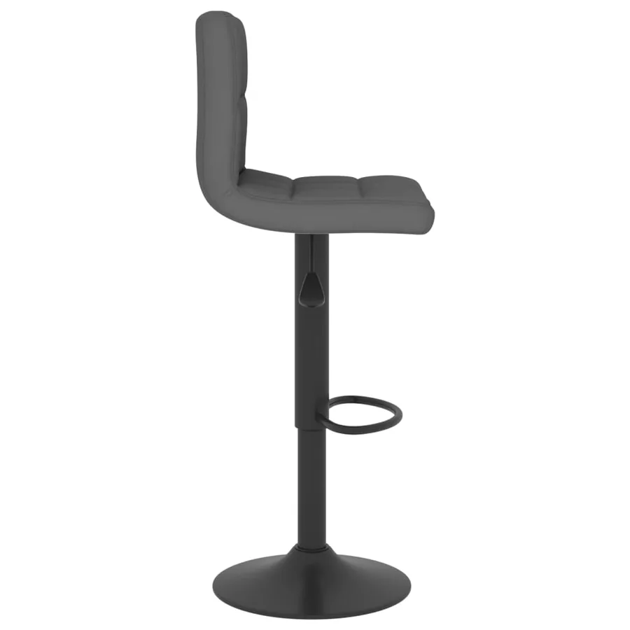Tabourets de bar lot de 2 gris foncé tissu - 5