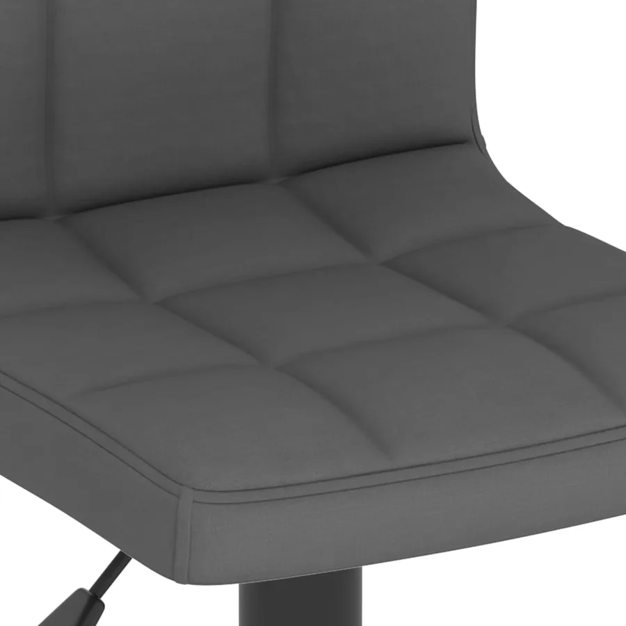 Tabourets de bar lot de 2 gris foncé tissu - 8