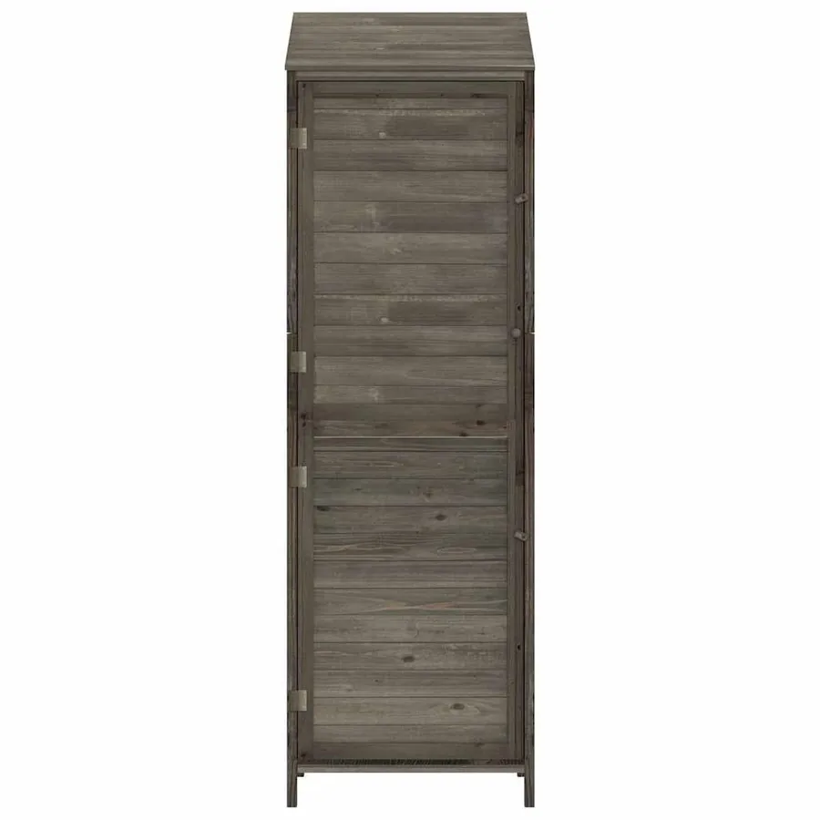 Remise de jardin Anthracite 55x52x174,5 cm Bois de sapin solide - 4