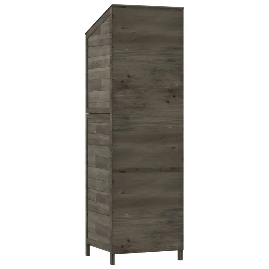 Remise de jardin Anthracite 55x52x174,5 cm Bois de sapin solide - 6