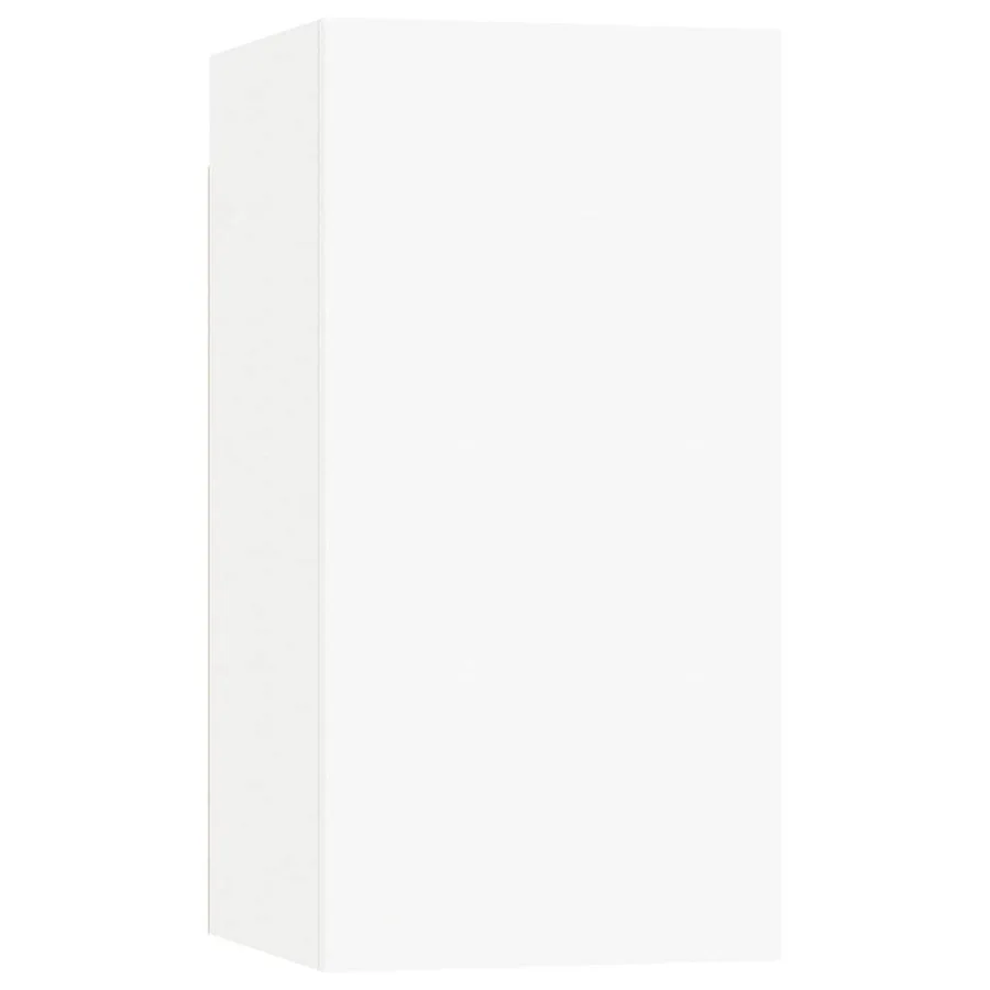 Meuble TV Blanc 30,5x30x60 cm Bois d’ingénierie - 2