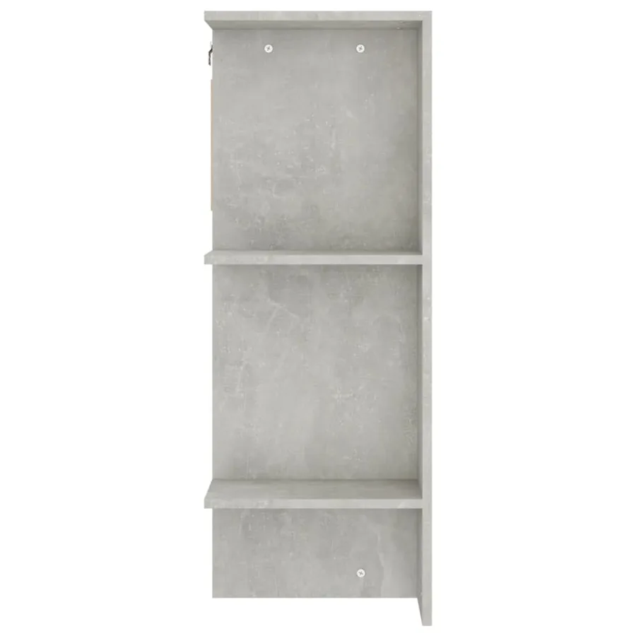 Armoire de couloir Gris béton 97,5x37x99 cm Bois d'ingénierie - 8