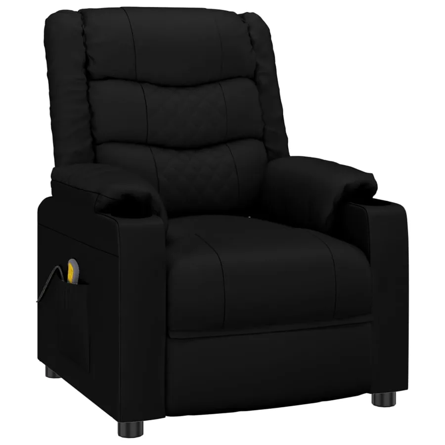 Fauteuil de massage Noir Similicuir - 2