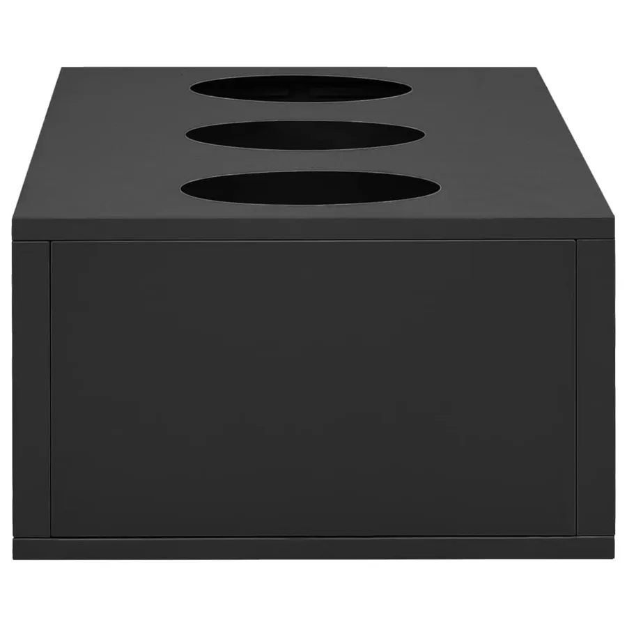 Armoire de bureau et jardinière Anthracite 90x40x125 cm Acier - 3