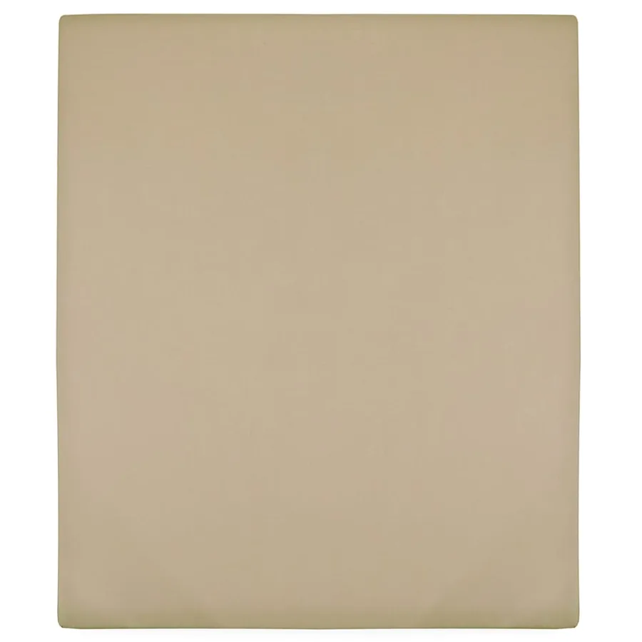 Drap-housse Jersey Taupe 90x200 cm Coton