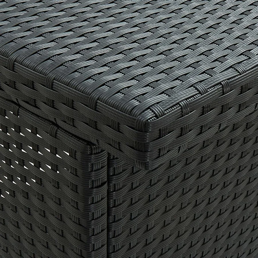 Ensemble de bar 3 pcs Résine tressée Noir - 8