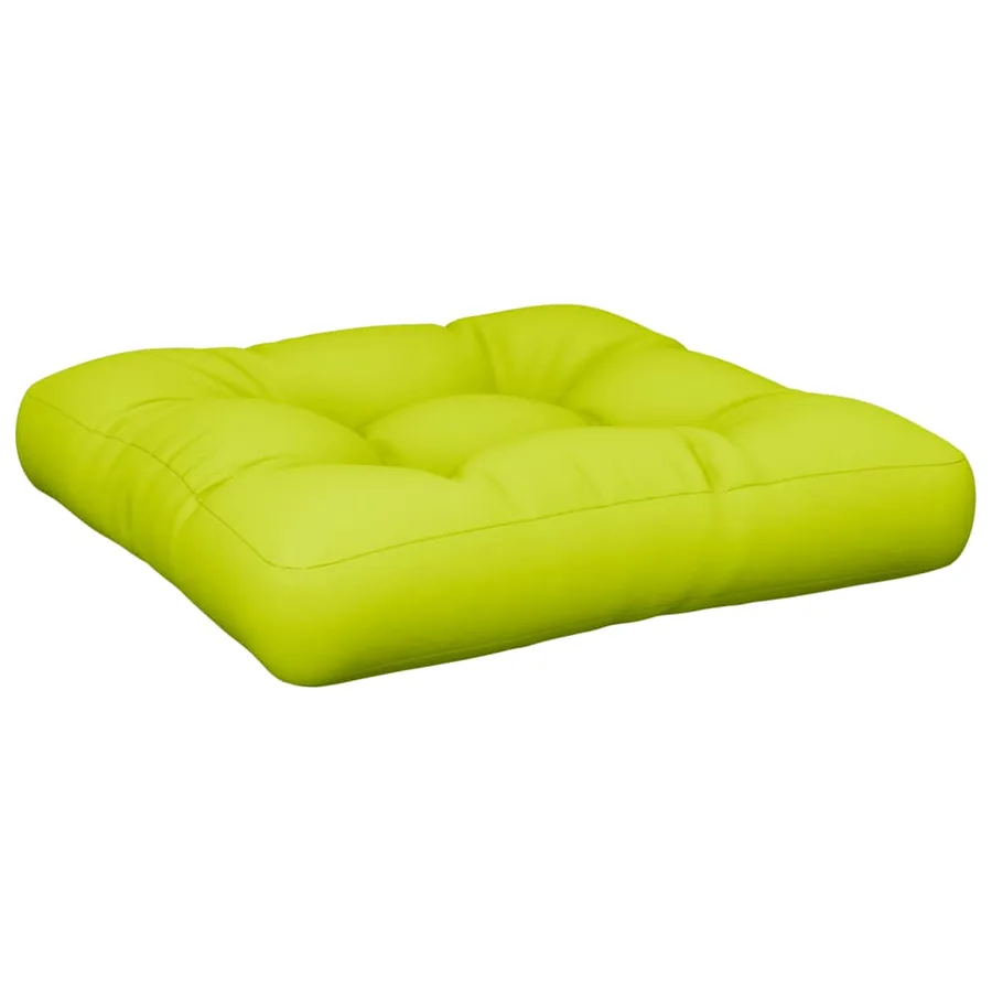 Coussins de palette lot de 2 vert vif tissu - 4