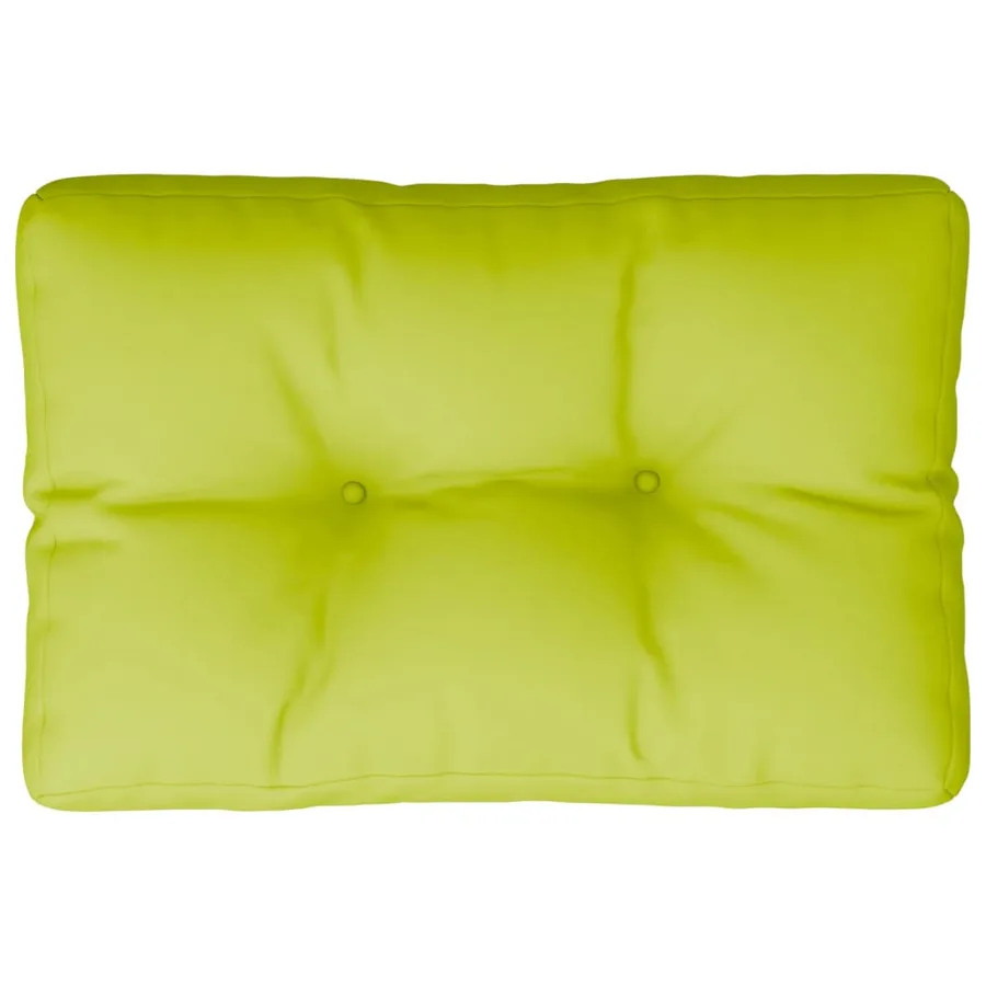 Coussin de palette vert vif 60x40x12 cm tissu - 2