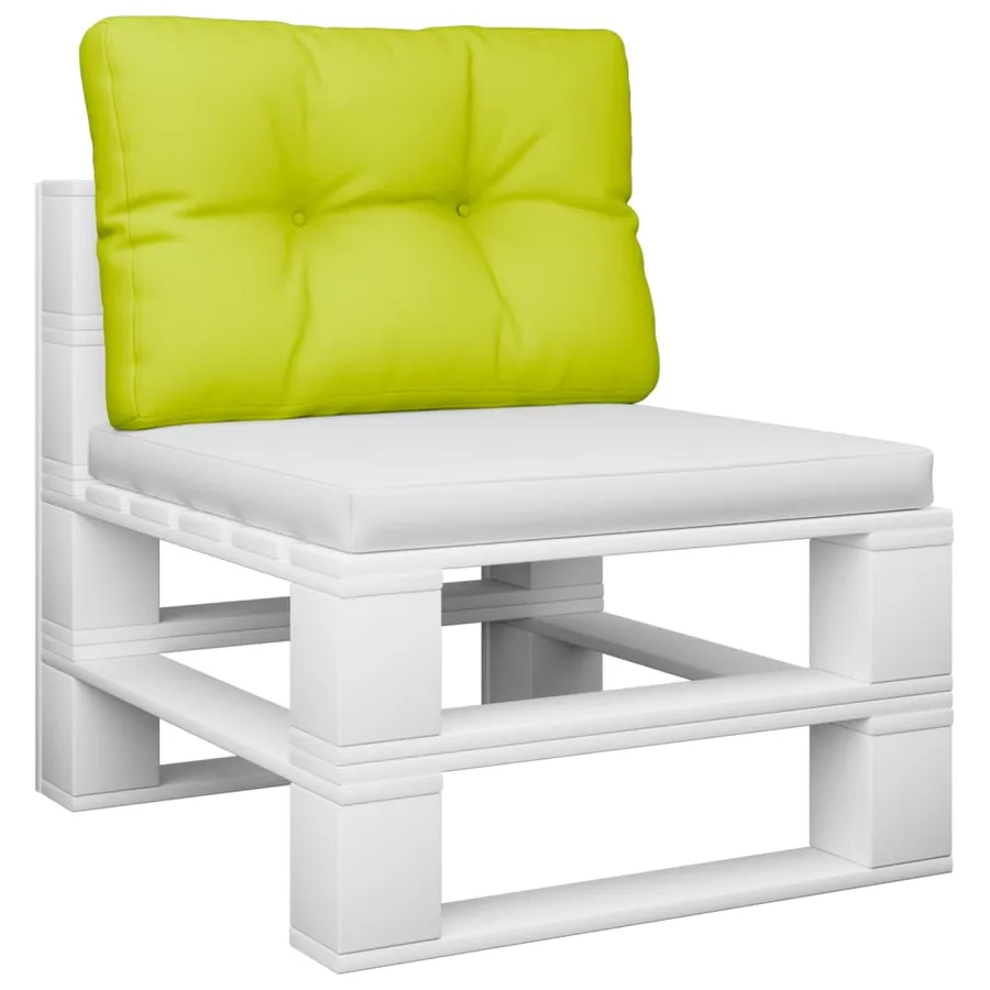 Coussin de palette vert vif 60x40x12 cm tissu - 3
