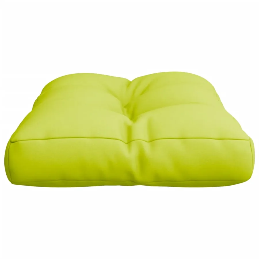 Coussin de palette vert vif 60x40x12 cm tissu - 6