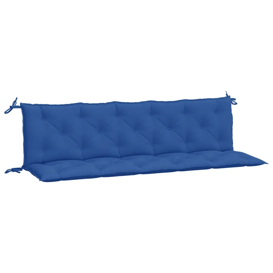 Coussins de banc jardin lot de 2 bleu 180x50x7 cm tissu Oxford - 2