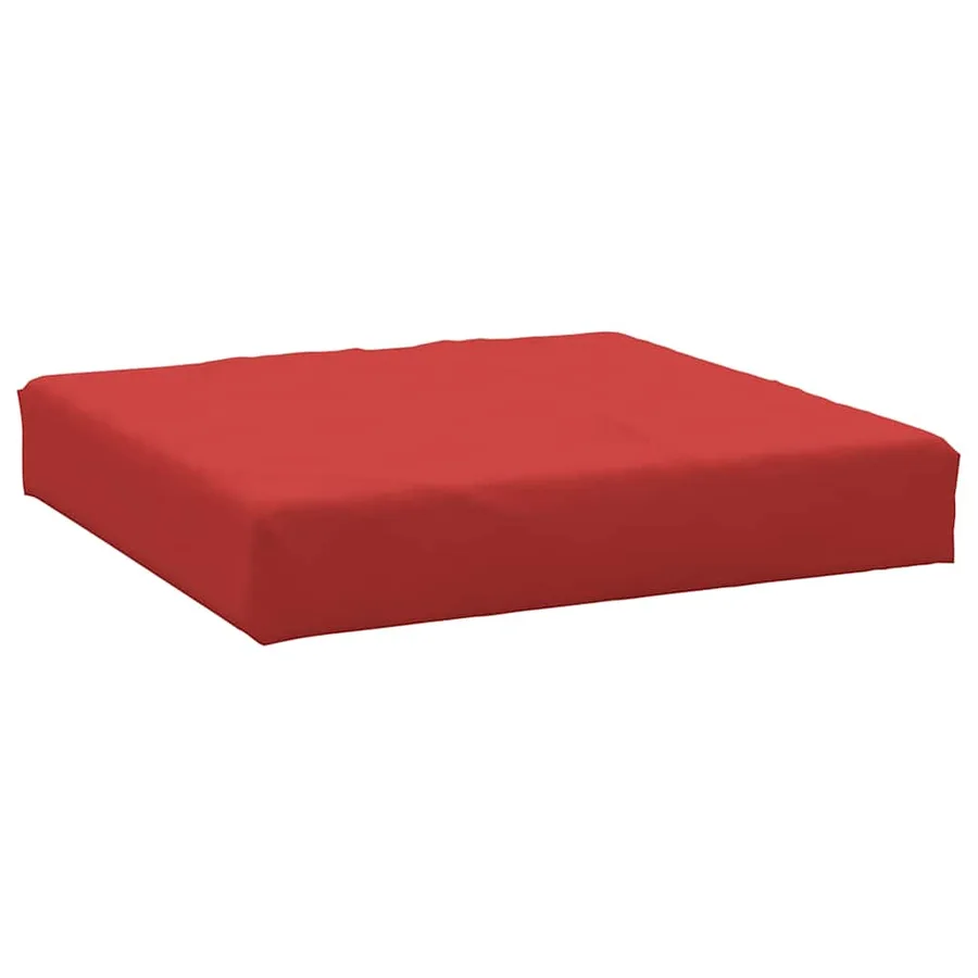Coussin de palette rouge 60x60x9,5 cm tissu oxford - 2