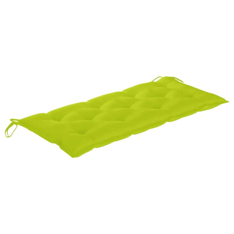 Banc de jardin avec coussin 120 cm Bois d'acacia massif - 5
