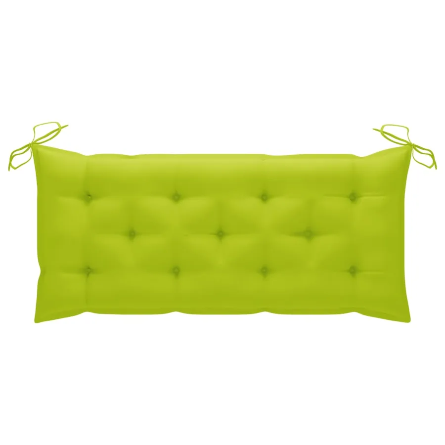 Banc de jardin avec coussin 120 cm Bois d'acacia massif - 7