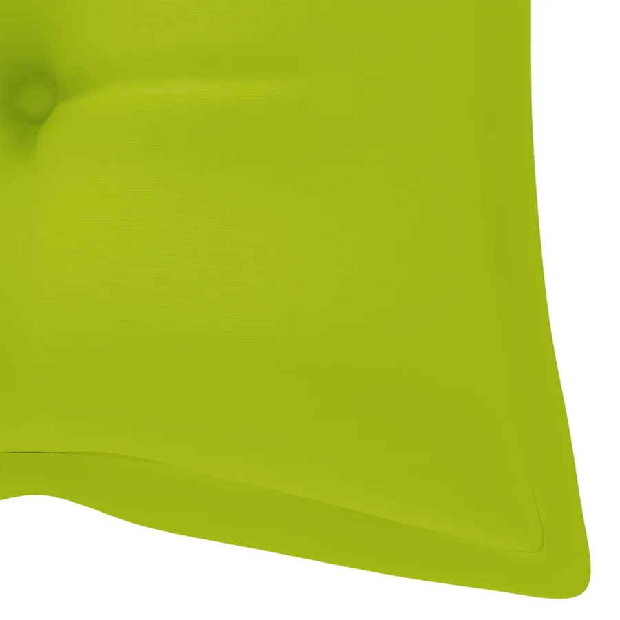 Banc de jardin avec coussin 120 cm Bois d'acacia massif - 8